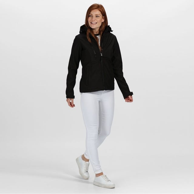 Fabric: Microfleece, Polyester, Woven. Design: Plain. Fabric Technology: Breathable, Waterproof, Wind Resistant, XPT. Chin Guard, Cut Out Label, Hooded, Three Layered. Cuff: Adjustable. Neckline: Hooded. Sleeve-Type: Long-Sleeved. Hood Features: Adjustable, Grown On Hood. Pockets: 1 Chest Pocket, 2 Front Pockets. Fastening: Contrast Zip, Full Zip, Zip Guard. Hem: Open.