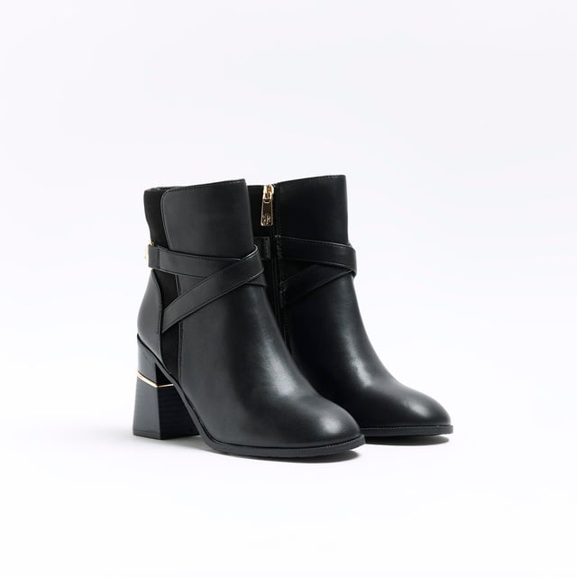 River island sale black ankle boots