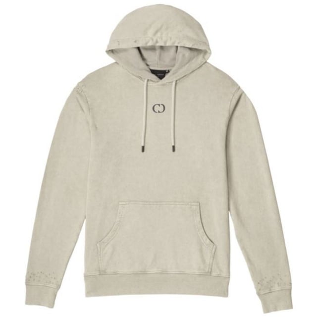 Criminal Damage Essential Distressed Washed Powder Beige Hoodie EDHWPG20
