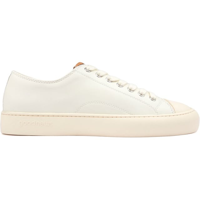 Footloose And Eco-friendly. The Good News Slimer Trainers Are A Breath Of Fresh Air For Your Feet. Crafted From Soft Leather In A Timeless Court Style, These Sporty Leather Trainers Have A Cushioned Footbed, Organic Cotton Lining And Are Made With Eco-friendly Materials To Keep Your Conscience As Light As Your Step. Slip Into Good News And Walk In Comfort.