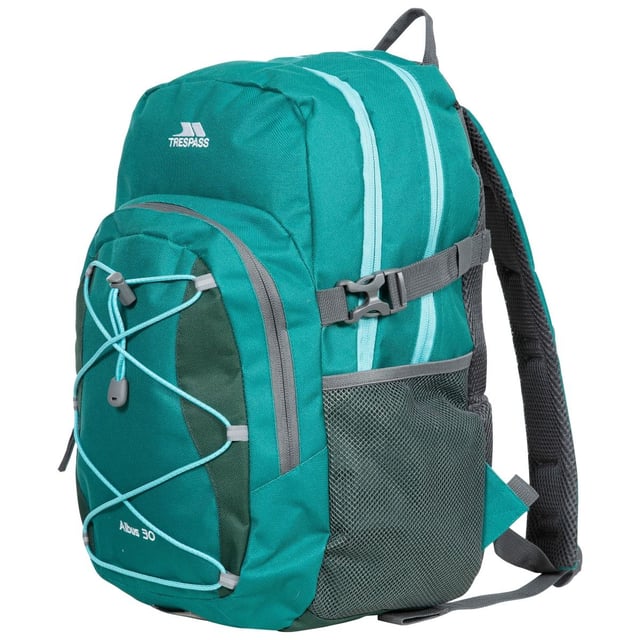 30 liter verstelbare rugzak. Multifunctioneel. 3 ritssecties. Interne zakken. Interne sleutelring. 600D polyester.