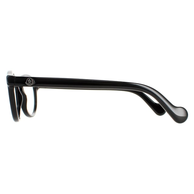 Moncler Round Unisex Shiny Black ML5002  ML5002 are a modern round style crafted from lightweight acetate. The Moncler logo is presented on the temples for authenticity.