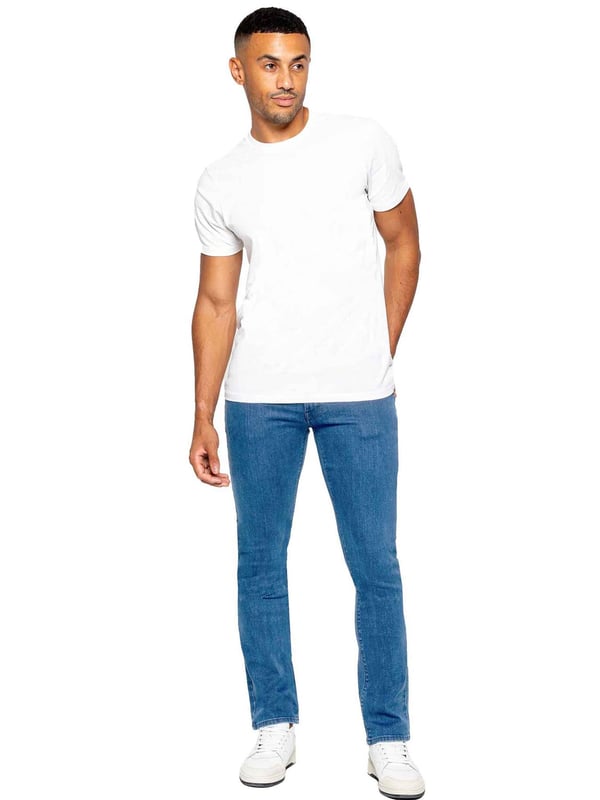 Descubre el máximo confort y estilo con los jeans de pierna recta de ETO, que cuentan con una conveniente bragueta con cremallera, un diseño funcional de 5 bolsillos y botones y remaches de marca distintiva. Prepárate para enfrentar el día con facilidad y confianza con estos jeans cómodos sin esfuerzo.