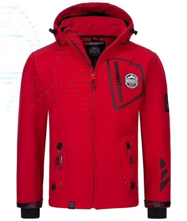 Angeboten wird eine warme Herren Softshell Jacke der Marke "Geographical Norway" mit Kapuze und wasserabweisendem Material Die Softshelljacke ist mit einem Regular Fit schnitt ausgestattet, bei diesem Schnitt kann sich der Körper unter dem Stoff frei bewegen, ohne dass der Stoff am Körper klebt. Das Obermaterial besteht aus einem hochwertigen Polyester-Material, dass sich Ideal für die Übergangszeit eignet.
