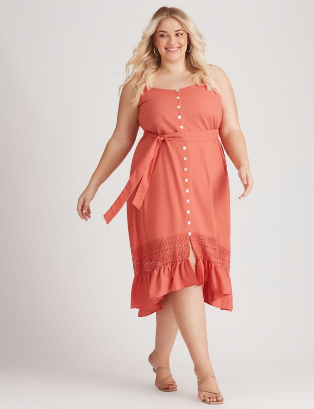 Plus size summer midi dresses sale