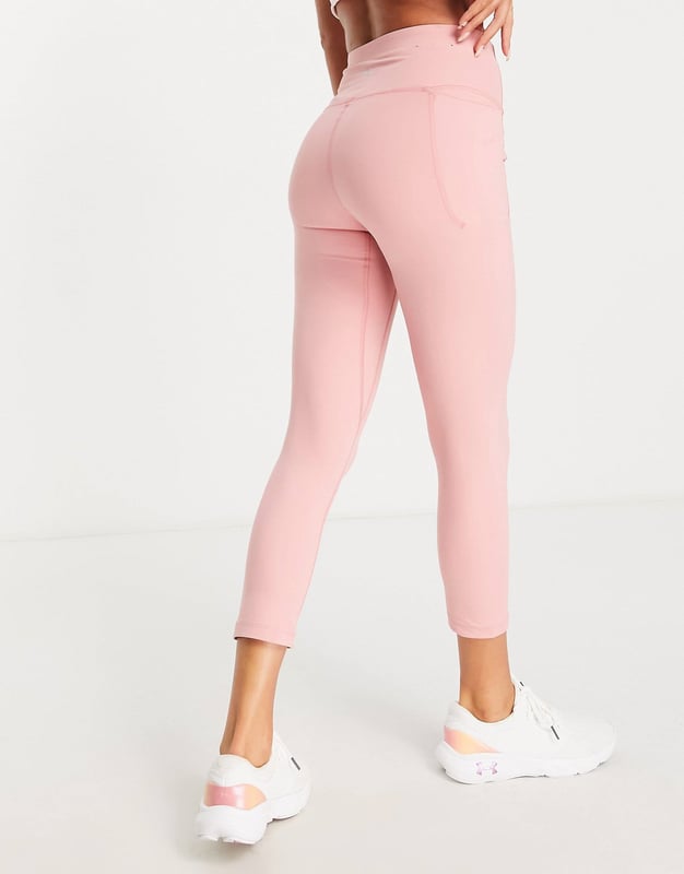 Under Armour Womens Meridian Cropped Leggings In Pink
