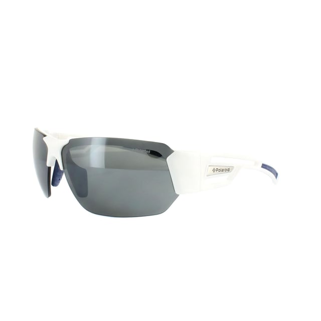 Polaroid Sport Sunglasses P7422 22J Y2 White & Blue Grey Polarized