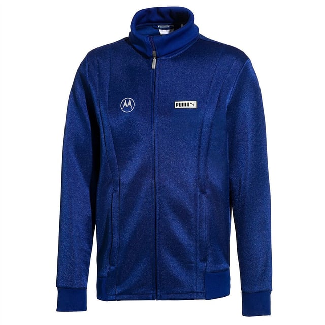 Puma x Motorola T7 Langarm Zip Up Navy Blue Herren Track Jacke 579620 89