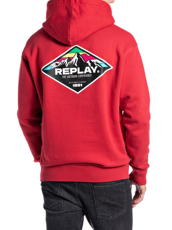 Sportlicher Hoodie mit Kapuze, Kordelzug und Logoprint.