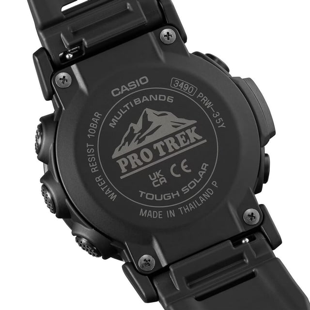 This Casio Protrek Digital Watch for Men is the perfect timepiece to wear or to gift. It's Black 40 mm Round case combined with the comfortable Black Plastic watch band will ensure you enjoy this stunning timepiece without any compromise. Operated by a high quality Quartz movement and water resistant to 10 bars, your watch will keep ticking. This sporty and fashionable watch gives you a unique feeling in every outfit!  This Digital watch has a calendar function: Day-Date , Solar Powered, Radio Controlled, Stop Watch and Altimeter High quality 21 cm length and 22 mm width Black Plastic strap with a Buckle Case diameter: 40 mm,case thickness: 13 mm, case colour: Black and dial colour: Black
