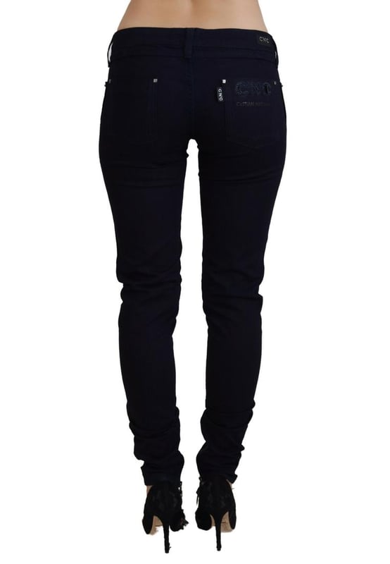 Marca: COSTUME NATIONAL  
Condición: Nuevo con etiquetas  
Estilo: Jeans ajustados  
Color: Negro  
Modelo: Pantalones de mezclilla de cintura baja  
Cierre: Cremallera  
Detalles del logo  
Material: 65% algodón 35% poliéster  
Género: Mujeres