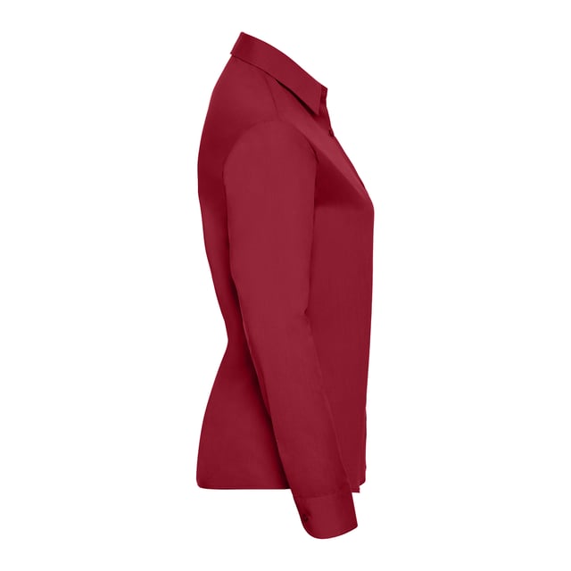 65% Polyester, 35% Cotton Poplin. Design: Plain. Pockets: 1 Chest Pocket. Cuff: Adjustable, Buttoned. Fastening: Button-Down. Neckline: Buttoned, Turn Down Collar. Sleeve-Type: Long-Sleeved. Hem: Rounded. Fabric Technology: Durable. Easy-Care. Fit: Classic. 110gsm. Sustainability: Amfori, Better Cotton Initiative, BSCI, Fair Labor Association, Oeko-Tex Standard 100 Certified, WRAP Certified. Suitable for: Embroidery.
