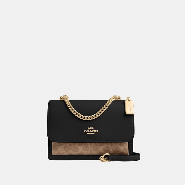 Klare Crossbody Signature Canvas, Inside zip and multifunction pockets, Outside slip pocket,  Length: 21.50 cm,  Width: 7.00 cm,  Height: 16.00 cm