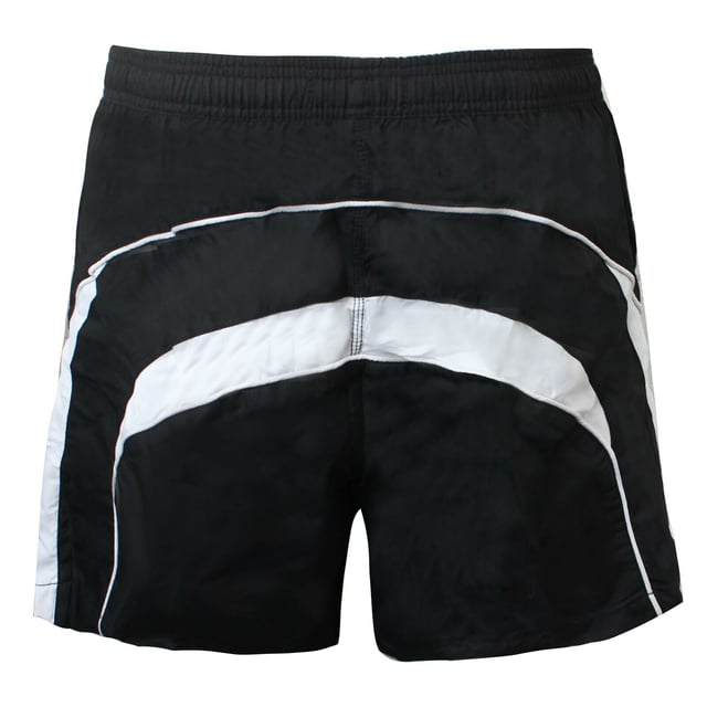 Maru Mens Quadra 10" Swimming Shorts Beach Trunks Black MS4402