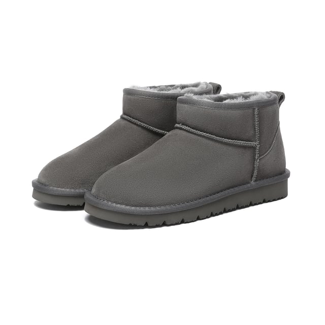 The Finch Ultra Mini Classic Boots feature a conveniently lower ankle height, making them a breeze to slip on. Perfectly designed for those who may find it challenging to pull on other boot styles.

Specification:
Suede Upper
Warm Sheepskin Wool Lining
Soft Sheepskin Wool Insole
EVA Sole

Technologies:
Water & Stain Resistance Upper
Slip Resistance Outsole