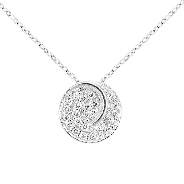 18K (750) White Gold: 2.345gr; # Diamond: 0.28ct