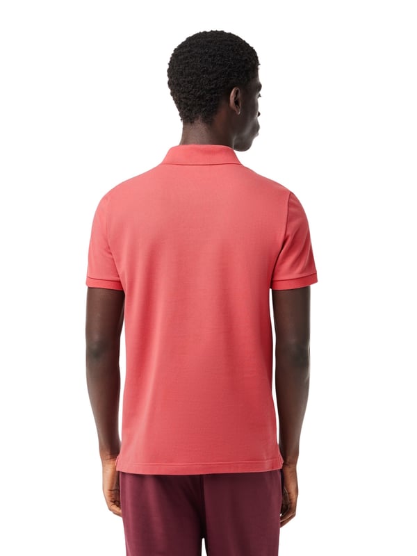 Single-colored short-sleeved shirt from LACOSTE with a polo collar and button placket in a tailored fit - perfect for everyday wear.