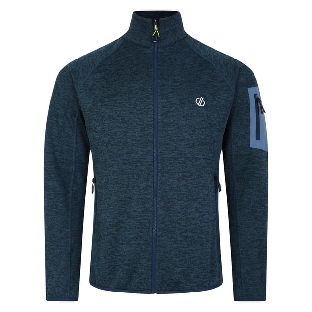 Polyester. Gewebe: angeraute Fleece-Innenseite, Jerseyware, Mesh-Rücken, Stretch. Design: Kontrast Detail, Logo. Gewebetechnik: Atmungsaktiv. Saum: Mit Stretch. Hoch geschnitten. Langärmlig. Bündchen: Mit Stretch. Taschenart: Eine Tasche am Ärmel, Zwei Seitentaschen, Reißverschluss. Durchgehender Reißverschluss. Nachhaltigkeit: Aus recyceltem Material. S: 96,52 cm. M: 102 cm. L: 107 cm. XL: 112 cm. XXL: 121,92 cm. 3XL: 129,54 cm.