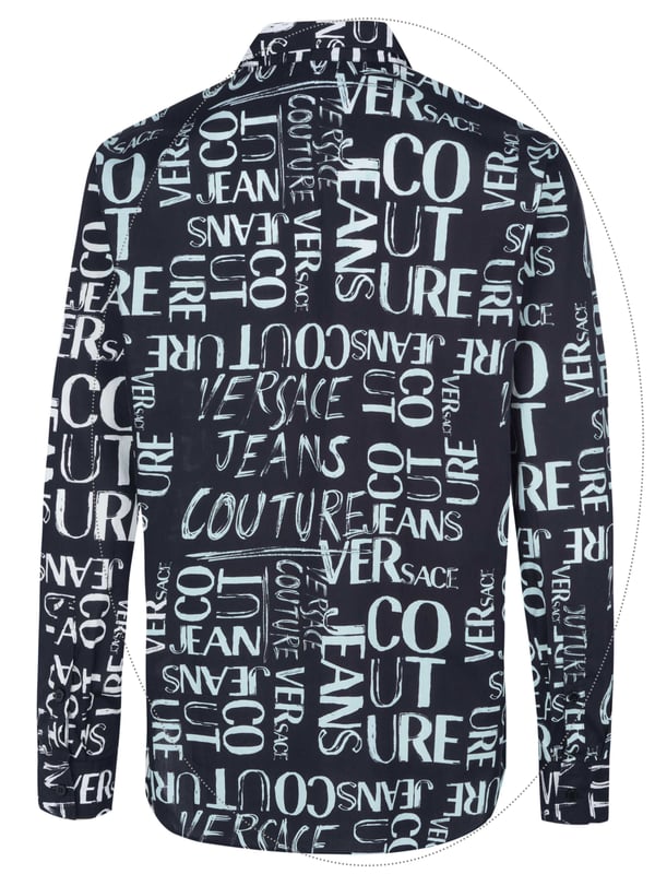 100% algodón; camisa Versace Jeans Couture;  Modelo: 74GAL2R2NS210 899;  Mano de obra de alta calidad;  100% algodón suave;  ajuste regular;  cuello clásico;  fila de botones, manga larga;  Detalles del logotipo de Versace Jeans Couture