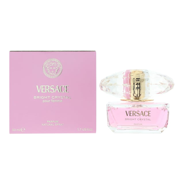 Bright Crystal Parfum es una fragancia floral sintética para mujeres de Versace. Perfecta para la primavera, el verano y el otoño, esta fragancia se utiliza mayormente durante el día. Creada por Alberto Morillas, esta fragancia contiene notas de salida de Caramelo, Granada, Frutos Rojos y Yuzu. En el corazón de la fragancia se encuentran Helvetolide, Loto, magnolia y Peonía, con notas de fondo de Ambrox Super, Almizcle y Norlimbanol.