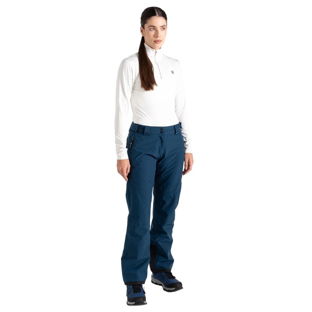100% Recycled Polyester. Fabric: Stretch. Pockets: 2 Back Pockets, Zip, 2 Side Pockets, 1 Thigh Pocket. Waistline: Adjustable. Fabric Technology: AEP Kinematics, ARED 20/30, Breathable, DWR Finish, Thermal, Waterproof. Articulated Knee, Rear Zip, Snow Gaiters, Taped Seams. Fastening: Button, Zip. Sustainability: Made from Recycled Materials. Design: Plain. Lining: Stretch.