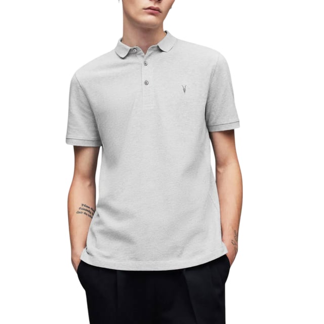 All Saints Men’s Pique SS Polo Shirts
Style Name: Reform
Style Code: M075PB
100% Cotton
Made In India
Slim Fit
3 Button Placket
Ramskull Logo to the Chest
Knitted Rib Collar And Cuffs
Short Sleeve
Casual Wear, Comfort Fabrics
Soft And Breathable
Machine Washable