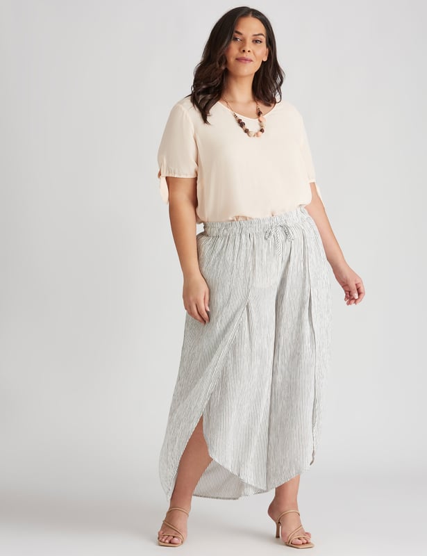 Plus size top tulip pants