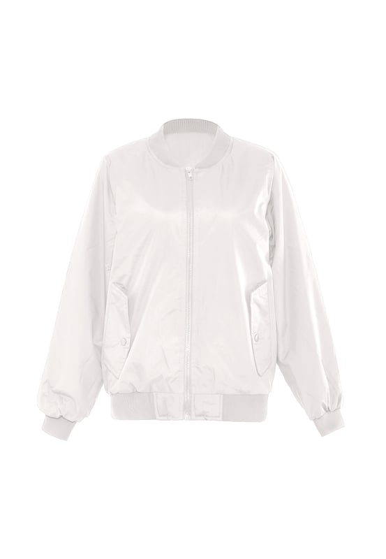Het sportieve blousonjack van myMo ATHLSR past bij vrijwel alles en altijd. Gemaakt van een licht glanzend materiaal, voorzien van schuine klepzakken met drukknopen en comfortabele geribde manchetten. Gecombineerd met jeans en sneakers vormen ze een perfecte modecombinatie.  Jas