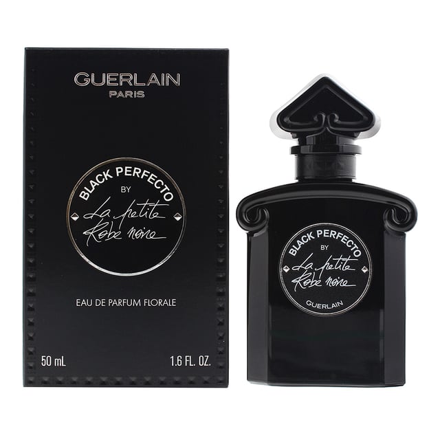 Black Perfecto by La Petite Robe Noire Guerlain is a sweat, nutty, spicy fragrance for women. Created by Thierry Wasser and launched in 2017, the unique scent features top notes of sour cherry, almond and black tea. Hearty notes of rose and licorice and musky base notes of leather, black musk, tonka bean and patchouli.