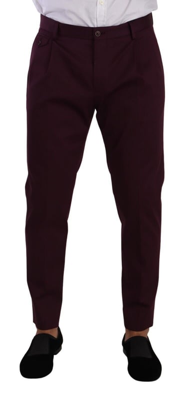 Pantalones para hombre Dolce & Gabbana 100% auténticos  
Confeccionados en algodón elástico  
Corte regular  
Cierre con cremallera y botón  
Detalles del logo  
Hecho en Italia  
Material: 97% algodón 3% elastano  
