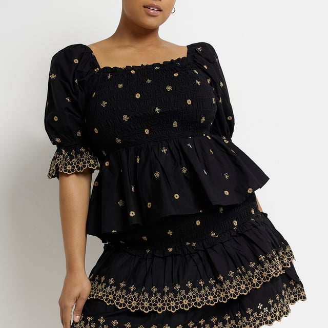Haut River Island Peplum – Taille 12 – Couleur Crème – Neuf Avec étiquettes – Sans Manches