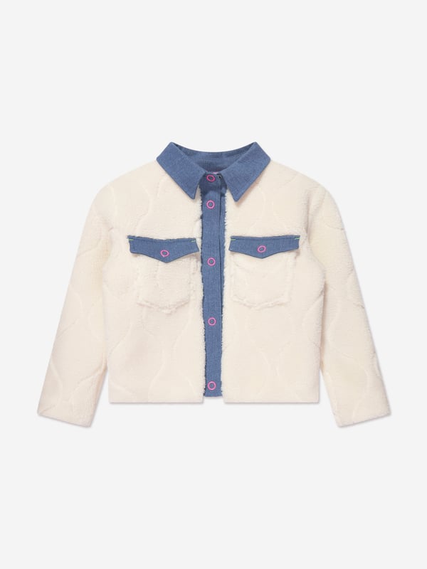 Billieblush incorporate a fun and innovative nature into their forward-thinking concepts. This girls sand coat has been made in a Borg material with cotton lining, pockets and soul sister embroidery on the back. Both quirky and original, it will be her favourite to wear. Borg Material  Cotton Lining  Pockets Buttons  Soul Sister Embroidery On Back             Billieblush : Girls Height2Y: 33" / 86cm3Y: 37" / 94cm4Y: 40" / 102cm5Y: 42" / 108cm6Y: 44" / 114cm8Y: 49" / 126cm10Y: 54" / 138cm12Y: 59" / 150cm