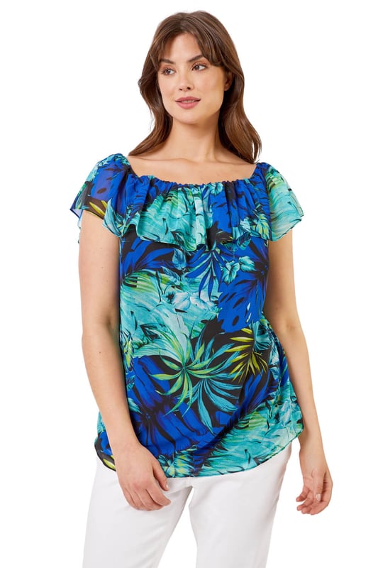 Curve bardot top sale