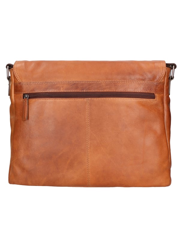 Bolso de mano para hombre de piel con doble apertura con cremallera, equipado con bandolera extraíble y ajustable. Producto elaborado artesanalmente en auténtico pelo de ternera engrasado.