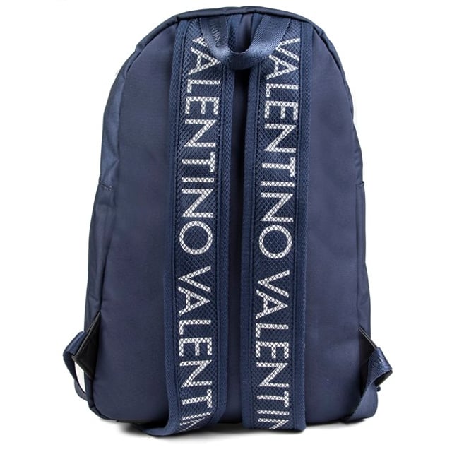 Mens blue Valentino Bags  backpack, manufactured with polyester. Featuring: top zip closure, front zip section, adjustable shoulder straps, internal laptop section and protective dust bag.
