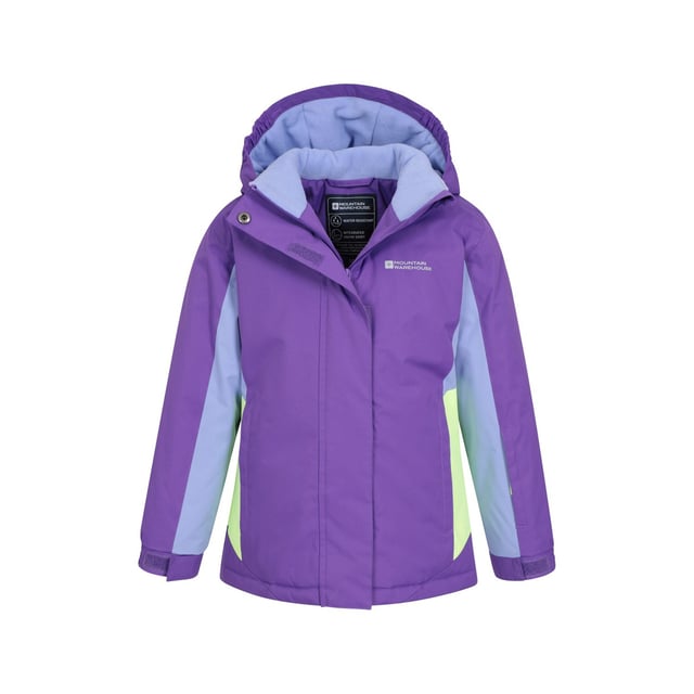 Lining: Fleece. Design: Contrast, Logo. Fabric Technology: Durable, DWR Finish, Snowproof, Water Resistant. Cuff: Elasticated, Touch Fastening Tab. Neckline: Hooded. Insulated, Snowskirt. Sleeve-Type: Long-Sleeved. Hood Features: Adjustable, Grown On Hood. Pockets: 2 Side Pockets, Zip, 1 Internal Pocket. Fastening: Full Zip, Stud, Touch Fastening. 2-3 Years: 22 in. 3-4 Years: 22.5 in. 5-6 Years: 24 in. 9-10 Years: 28.5 in. 13 Years: 33 in. 7-8 Years: 26 in. 11-12 Years: 31 in.