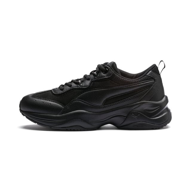 Puma cilia chunky trainers black clearance