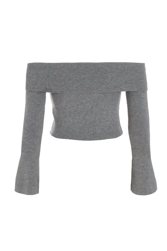 - Ribbed finish - Bardot neckline - Long sleeve - Cropped - Model height 5' 7 - Model wears size: s - Always check the wash care label, cool hand wash with mild detergent