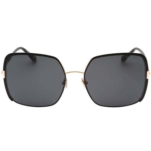 Tom Ford Black Sunglasses, Lens Width = 60mm, Nose Bridge Width = 18mm, Arm Length = 135mm, Sunglasses, Sunglasses Case, Cleaning Cloth and Care Instructions all Included, 100% Protection Against UVA &amp; UVB Sunlight and Conform to British Standard EN 1836:2005, Black Sunglasses