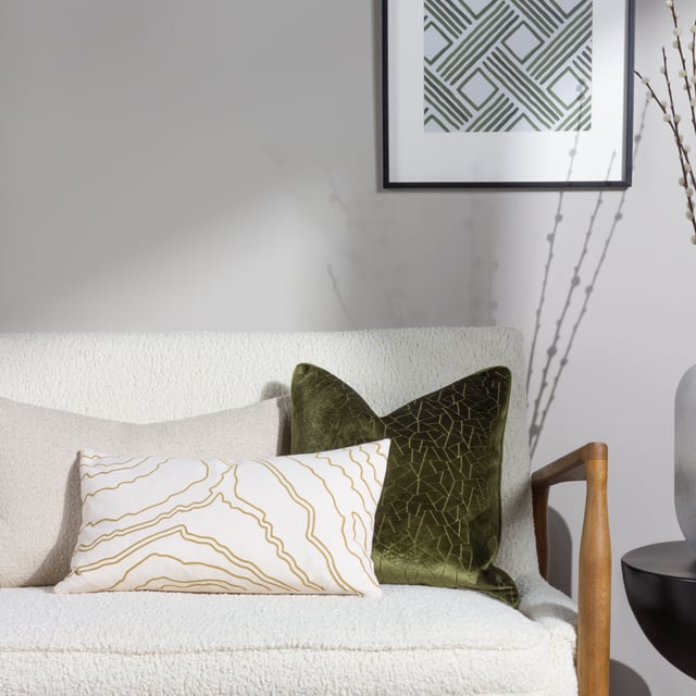 Enjoy affordable luxury in the shape of this opulent Malan cushion. The subtly cut velvet creates a crackled glass effect to add intrigue to this clever design. The reverse is made from soft plain velvet, surrounded by a complimenting piped trim and hidden zip. A fabulous addition to your home furnishings which helps make it look completely effortless. Available in a range of earthy tones to add a sophisticated injection of colour to any decor.