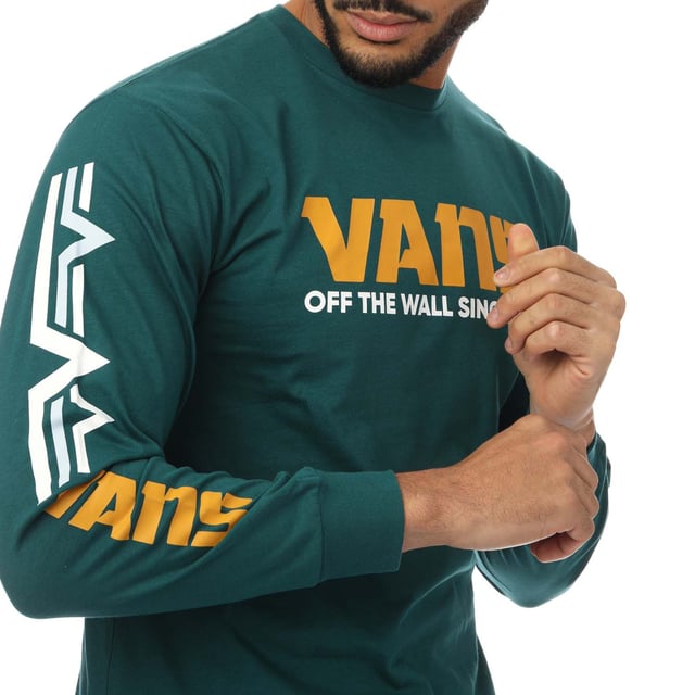 Mens vans long sleeve top hot sale
