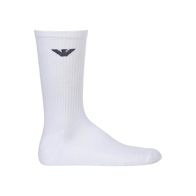 Emporio Armani Men's Crew Socks
Style Code: CC300
77% Cotton, 21% Polyamide, 2% Elastane
Made In Turkey
Regular Fit
3 Pairs
Lightweight Knit
Brand Logo
Ribbed Elastic Cuffs
Stretchable
Solid Colour
Machine Wash Warm