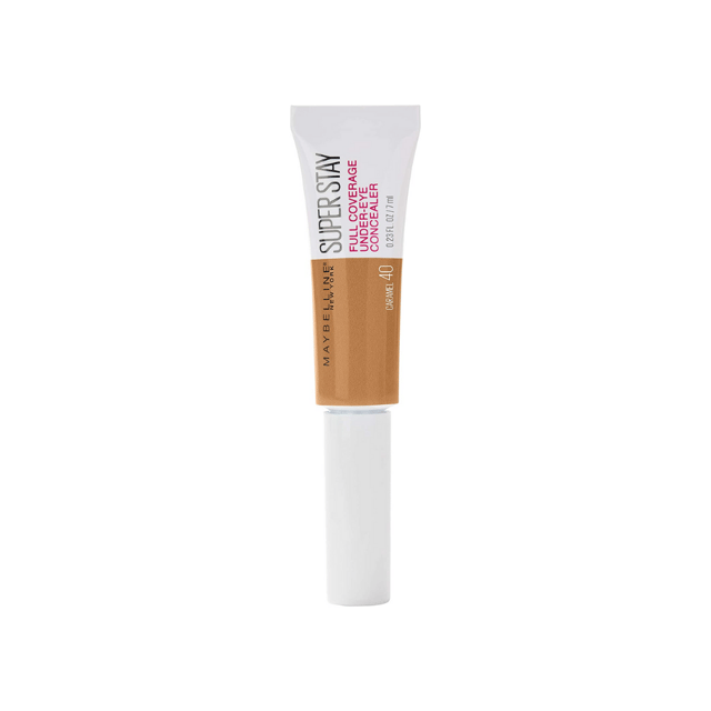 Dark circles or eye shadows? No problem! The Super Stay Under-Eye Concealer reliably covers you in seconds. Maybelline liquid concealer is skin pigmentation and thus provides optimal coverage for a 24-hour hold. Thanks to the flexible 2-in-1 applicator, it is super easy to use: with the wide side of the applicator, you can cover even the smallest pimples and imperfections. The promise: the Maybelline New York Super Stay under-eye concealer does not settle in the wrinkles, does not fade and is smudge-proof and waterproof. Whether on a strenuous day in the office or after a dancing night, Maybelline New York liquid concealer is always reliable. It guarantees you a restful, fresh make-up look and is available in nine other shades.