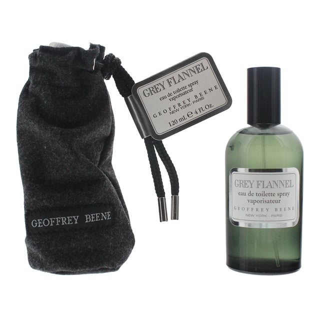 Grey Flannel by Geoffrey Beene is an oriental woody fragrance for men. Top notes: galbanum, Neroli, petitgrain, bergamot, lemon. Middle notes: mimosa, iris, violet, sage, rose, geranium, narcissus. Base notes: tonka bean, almond, oakmoss, vetiver, cedar. Grey Flannel was launched in 1975.