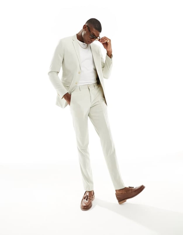 Trousers & Chinos by Jack & Jones Do the smart thing Regular rise Belt loops Functional pockets Slim fitSold By: Asos