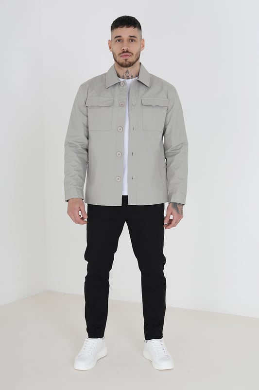Stone 'Field' Button Through Shacket