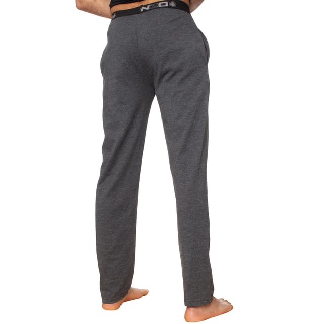 These Regular fit EZLP585 Lounge pants feature 2 side pockets with elasticated waist for comfort, cotton blend for superior comfort, minimal design for classy look.