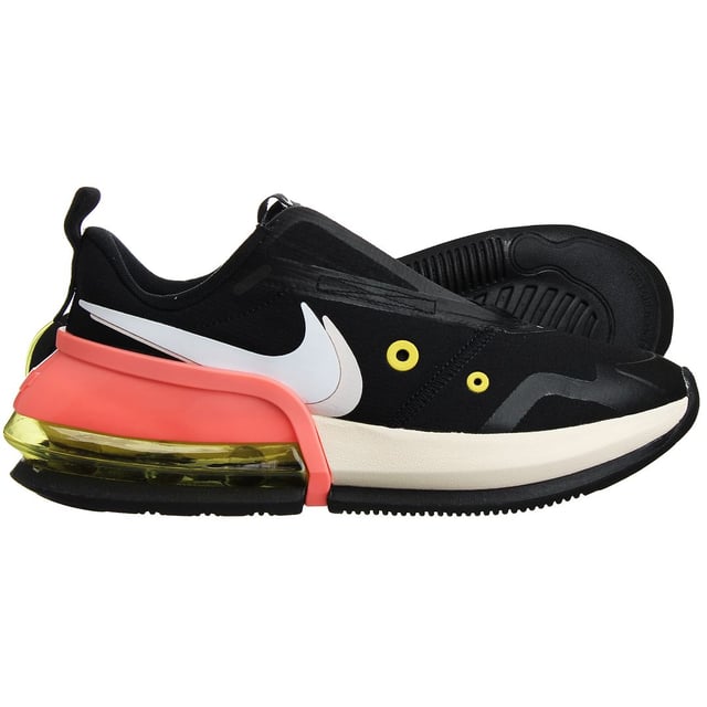 Las zapatillas Nike Air Max Up negras para mujer son la personificación del estilo deportivo y la comodidad innovadora. Diseñadas para satisfacer a la mujer moderna que valora tanto la moda como el rendimiento, estas zapatillas combinan la icónica tecnología Air Max con un diseño elegante y chic. Profundicemos en las características clave que hacen de estas zapatillas una elección destacada para las mujeres activas:

 Diseño elegante y femenino:  Las zapatillas Nike Air Max Up presentan un diseño moderno y elegante adaptado a las preferencias de moda de las mujeres. El elegante color negro añade un toque de sofisticación a tu atuendo.

 Amortiguación Air Max:  Estas zapatillas incorporan la famosa tecnología de amortiguación Air Max de Nike en la suela. Esto proporciona una amortiguación y absorción de impactos excepcionales, lo que permite una experiencia cómoda y de apoyo durante largas caminatas o actividades atléticas.

 Construcción ligera:  A pesar de la avanzada tecnología, estas zapatillas mantienen un diseño ligero. Esto asegura que tus pies no se cansarán fácilmente, haciéndolas perfectas para un uso prolongado.

 Parte superior transpirable:  La parte superior de estas zapatillas está fabricada con materiales transpirables que ayudan a regular la temperatura y la humedad, manteniendo tus pies frescos y cómodos incluso durante entrenamientos intensos.

 Duraderas y de alta calidad:  Nike es conocida por su compromiso con la calidad, y estas zapatillas no son una excepción. Están fabricadas para soportar el uso diario y con materiales duraderos que garantizan su longevidad.

 Marca Nike:  El icónico logotipo Nike Swoosh luce con orgullo en los laterales de la zapatilla, reflejando la dedicación de la marca tanto a la calidad como al estilo.