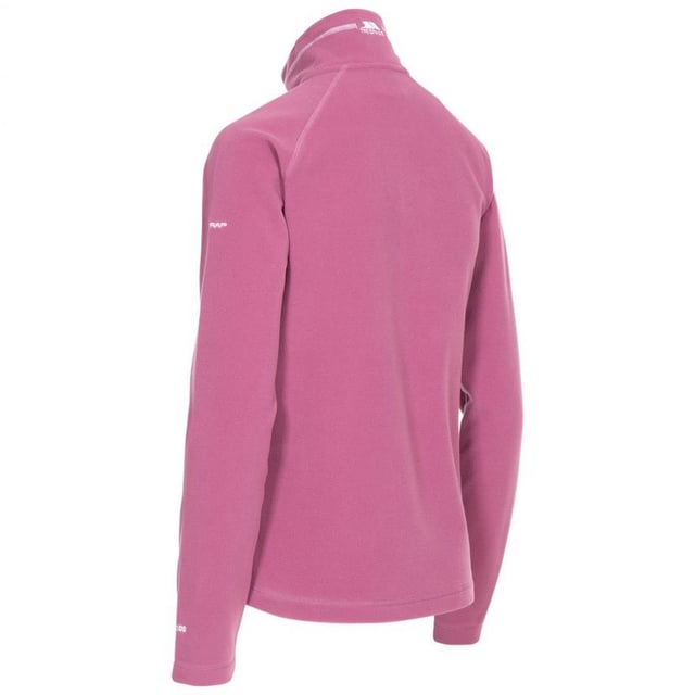 Microfleece top with anti pilling. 1/2 zip neck. Contrast inner collar and neck tape. Airtrap. 100% polyester. Trespass Womens Chest Sizing (approx): XS/8 - 32in/81cm, S/10 - 34in/86cm, M/12 - 36in/91.4cm, L/14 - 38in/96.5cm, XL/16 - 40in/101.5cm, XXL/18 - 42in/106.5cm.
