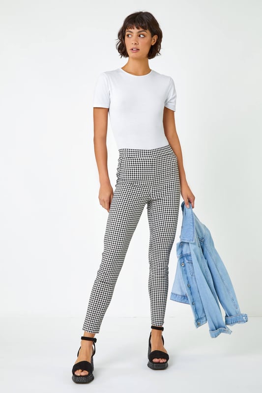 Roman full length stretch trousers top